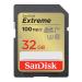 SanDisk 32GB Extreme SDHC UHS-I Memory Card - C10, U3, V30, 4K, UHD, SD Card - SDSDXVT-032G-GNCIN 32GB Memory Card Only