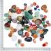 Natural Stones in Red Fabric Bag - Perfect for Kids Treasure Hunting & Healing Decoration - Buy Online on GoSupps.com