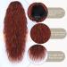 PORSMEER 28 Copper Red Long Beach Wave Ponytail Extension - Auburn Synthetic Hairpiece for Women - Buy Online on GoSupps.com
