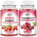 ReviNutra Iron Gummies Supplement for Adults & Kids | Vitamin B12 Gummies | Bundle