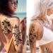 Cerlaza Temporary Tattoos for Women - Flower & Butterfly Design - Semi-Permanent Body Stickers - Waterproof - 12 Sheets - Buy Online on GoSupps.com
