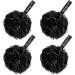 Beautevo Loofah Pack of 4 Large Bath Sponge for Gentle Cleansing & Exfoliating Dense Mesh Shower Puff for Rich Lather Shower Sponge with Hanging Ribbon (Black) - Buy Online on GoSupps.com