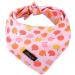 Aring Pet Dog Bandana cotton pumpkin dog bandanas comfortable pink dog triangle bibs neckerchief for small and large dogs and cats s pumpkin