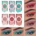 Glitter Eyeshadow Palette - 6 Highly Pigmented Smoky Metallic Shades | Long Lasting & Moisturizing | Perfect for Glam Looks - GEYE-080 - Buy Online on GoSupps.com