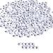 Amaney 500pcs White Acrylic Number Beads 7x4mm Mixed Number Beads Acrylic Plastic Round Shape Loose Beads