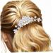 Mikinona Bangs Comb Bride Hair Accessories Wedding Floral Headpiece Bride Wedding Hair Comb Wedding Hair Decor Rhinestone for Hair Flower Side Comb Flower Hair Side Comb Aluminum Alloy - Buy Online on GoSupps.com