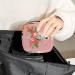 Stylish Menstruation Pad Bag with Zipper - Women's Tampon & Napkin Collection Bag (Gibbon Monkey Eating Banana) - Perfect for Girls & Women - Buy Online on GoSupps.com