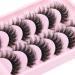 Fluffy Natural Look False Eyelashes - Curly Wispy Faux Mink Lashes - 6 Pairs Pack for Volume - Buy Online on GoSupps.com