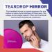 BarberMate Teardrop Mirror - Professional Hand Mirror for Salons & Barbershops in Pink - Buy Online on GoSupps.com