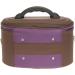 SPEAR BEAUTYCASE Elephant Toiletry Bag | Violetta Makeup Case & Cosmetic Organizer | Extra Padded Purple/Brown - Best International Shipping - Buy Online on GoSupps.com