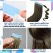 120 Double Sided Hair Extension Adhesive Tapes - Durable, Waterproof for Extensions, Wigs, Hairpieces - Blue - Buy Online on GoSupps.com