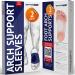 Soft Silicone Gel Arch Support Set for Flat Foot Pain Relief - 2 Pairs for Men and Women | Plantar Fasciitis Cushioned Sleeves with Arch and Heel Spurs Support - Buy Online on GoSupps.com