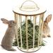 Upgraded Wooden Hay Feeder Rack for Rabbits ToyaJeco Less Wasted Small Animal Food Feeding Rack Standing Pet-self Feeding Food Manger Hay Holder for Guinea Pigs Bunny Chinchilla Hamster