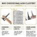 72 D Curl Natural Eyelash Cluster Extensions - DIY Soft Fluffy Lash Clusters (B32-D-MIX) - Buy Online on GoSupps.com