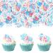 Catelves 46 pieces Mermaid edible tortendeco mermaid cake decoration decoration cake edible tortendendeco birthday edible mermaid birthday decoration marine animals decoration birthday