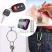10 Pack Multicolor Aluminum Carabiner Clips with Keychain Cable and Key Rings - D Shape Buckle - Buy Online on GoSupps.com