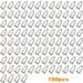 100pcs Silver Plated Barrel End Caps for DIY Jewelry Making - Buy Online on GoSupps.com