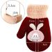 Dicunoy Toddler Gloves - 4 Pairs Kids Stretch Mittens with Cute Rabbit Knitting, Full Finger Gloves for Winter - Thick Plush Lined, Wool Warm, for Baby Girls 0-6 Y - Buy Online on GoSupps.com