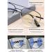 Shop Lanomi Photochrome Progressive Multifocal Reading Glasses - Blue Light Filter Flexible Varifocal Design Anti-Fatigue Titan Alloy - Ideal for Comfort & Clarity - Buy Online on GoSupps.com