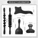 Holz Therapy Massage Tools Kit - Black Lymphatic Drainage Device for Muscle Relaxation & Body Contouring | Anti-Cellulite Maderoterapia Tools - Buy Online on GoSupps.com