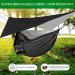 Camping Hammock with Rainfly Tarp & Mosquito Net - Portable Nylon Hammock Bundle for Outdoor & Indoor Use - Holds 772lbs - Buy Online on GoSupps.com