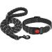 Haapaw Reflecting dog collar padded with soft neoprene breathable nylon dog collar for small medium -sized dogs S (1 -pack) black