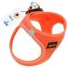 Petex dog harness for small & medium -sized dogs - TUV tested - Made in Europe - puppy dishes with Air Mesh technology - reflective and breathable - breast dishes for dog - dog harness neon orange 2xs