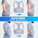 ZINUU Posture Corrector for Men & Women - Adjustable Back Brace for Shoulder & Lumbar Support - Back Pain Relief Belt - Ideal Father & Mother Gifts - Grey, Waist 70-130cm - Buy Online on GoSupps.com
