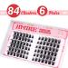 JIMIRE DIY Eyelash Extensions Kit - 84Pcs Wispy D Curl Individual Cluster Lashes for Volume and Fluffy Look - 6 Pairs for DIY at Home Lash Extension - CL02 - Buy Online on GoSupps.com