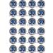 24 blue grey silver 30th edible birthday party Cupcake Cake Toppers Wafer Rice Paper precut decoration - Buy Online on GoSupps.com