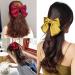 Buy Big Bowknot Hair Clips - 6 Large Loop Hair Accessories for Women Girls & Schoolgirls - Vibrant 6 Color Set - Buy Online on GoSupps.com