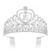 SWEETV Sweet 16th Birthday Crown  Rhinestone 16 Birthday Tiara  Bday Party Hats Headband  Clear Crystal Girls Princess Hair Accessories 16 Clear