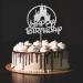 Arthsdite Castle Birthday Cake Topper Castle Theme Birthday Party Decoration Princess Prince Happy Birthday Cake Decoration - Silver Glitter - Buy Online on GoSupps.com