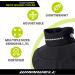 Winnwell Neck Guard Premium Collar SR XL - Ultimate Protection for Hockey Players | International Shipping Available - Buy Online on GoSupps.com