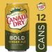 Canada Dry Bold Ginger Ale 12oz Cans - Pack of 12 | Refreshing and Zesty Drink - Buy Online on GoSupps.com