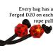 Forged Dice Co. Endless Hoard Dice Bag - Holds 1,000+ Polyhedral Dice - Dice Storage Pouch with Pockets - Black/Blue - Buy Online on GoSupps.com