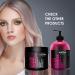 Joanna Professional Pink Gray Color Toner with Microprotein - 500g Permanent Hair Coloring for Curly Gloss & Warm Pink Tones - International Shipping Available - Buy Online on GoSupps.com