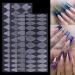 Dual Forms Nail Sticker Gel Extension Quick Building Dual Nail Forms Mould False Nail Tips Reusable Nail Molds French Manicure Tips Inner Mold Onlynery