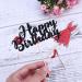 BESTOYARD 2 Sets Cake Toppers Glitter High Heel Shape Cupcake Toppers for Happy Birthday Party Decor (Red) - Buy Online on GoSupps.com