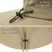 Muryobao Men's UPF 50+ Waterproof Wide Brim Bucket Fishing Hat - Beige - Buy Online on GoSupps.com