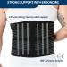 Adjustable Lumbar Support Belt for Men & Women | Breathable Back Brace for Lower Back Pain Herniated Disc & Sciatica - Medium - Buy Online on GoSupps.com