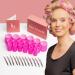 Loui Boucl - Locken wrap Set Standard with brackets 30 pieces - 18 curlers & 12 metal clips - 3 different sizes for large curls without heat - Hair curler with clips - 48 36 25mm
