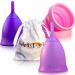 Talisi Reusable Menstrual Cups - Set of 2 for Women | Eco-Friendly Feminine Hygiene | Collapsible Sterilization | Regular & Heavy Flow | Small & Large | Alternative to Tampons & Pads - Buy Online on GoSupps.com