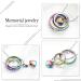 Forever in My Heart Pet Cremation Jewelry | Memorial Necklace for Ashes - Colorful Paw Print Design - Buy Online on GoSupps.com
