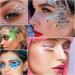 Owelth 3-Piece Body Glitter Gel Set - Mermaid Sequins Chunky Liquid Makeup for Christmas & Festival Parties | Sparkling Body & Face Decoration - Buy Online on GoSupps.com