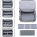 Trunab Medicine Storage Organizer Bag - Portable Empty Pill Bottle Organizer with Small Pouch for Emergency Medication - Grey - Buy Online on GoSupps.com