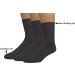 Grandeur Hosiery Men's Diabetic Cotton Crew Socks | Non-Binding Loose Top | Seamless Toe | 3-Pair Pack | Available in Big and Tall Sizes | Black 9-11 - Buy Online on GoSupps.com