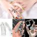 Jollin Flatback Rhinestones Glass Charms Diamantes for Nail Art - 3456pcs, 6 Sizes Jet - Buy Online on GoSupps.com