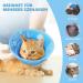 Adjustable Soft Protective Cat Collar | Halskrause Non-Protective Collar for Cats Puppies & Small Dogs - Blue (M) - Buy Online on GoSupps.com