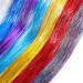 Sparkling Hair Tinsel Kit - 2100 Strands, 47 Inch with Tool, 12 Colors - Perfect for Christmas Decorations - Hair Extensions for Women and Girls - Buy Online on GoSupps.com